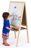 Childrens_Easel_with_Magnetic_Chalkboard,_Write on_White_Board,_2_Sided,_2_Trays