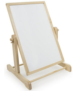 Childrens Easel with Chalkboard and Write on White Board, Swing Style Board