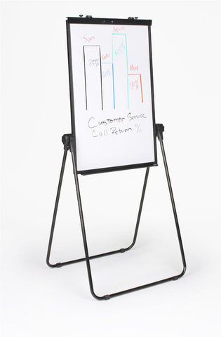 Double sided_Dry_Erase_Whiteboard_Easel,_Floorstanding_or_Countertop_ _Black