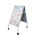 Double-sided Easel 24.8X27X45"A Frame Board White Dry Erase Green Chalk Magnetic 19530