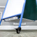 24.5x45" Double Sided Magnetic Dry Erase Easel Rolling Classroom Stand 19531