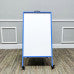 24.5x45" Double Sided Magnetic Dry Erase Easel Rolling Classroom Stand 19531