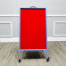 24.5x45" Double Sided Magnetic Dry Erase Easel Rolling Classroom Stand 19531