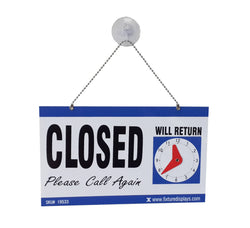 Window Sign Reversible Open Sign Closed Sign Door Sign Suction Cup Chain Board