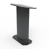 30  Podium for Floor, Large Reading Surface, Open Back with Shelf   Black 19587