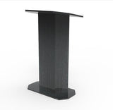 30  Podium for Floor, Large Reading Surface, Open Back with Shelf   Black 19587