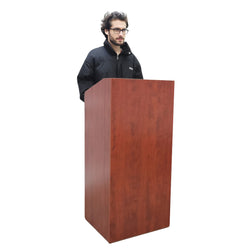 FixtureDisplays® 21.3 X 18.6 X 46" Collapsible Lectern with Knockdown Design 19595