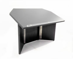 27 Table Top Podium with Folding Design, Portable - Black 19597
