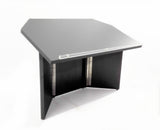 27 Table Top Podium with Folding Design, Portable - Black 19597
