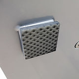 25 X 15.7 X47" Curved Silver Steel Lectern, Metal Podium 19618-PODIUM 19618-PODIUM