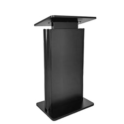 23.6X16.7" Podium Power Height Adjustment 42-53" Black Lectern Pulpit Church 19623