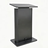Height Adjustable Podium Lectern 42-52.6 H Gas Spring Lift MDF Steel Stand 19624