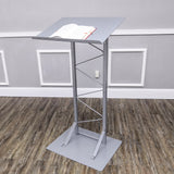 25 Single Truss Podium for Floor, Steel   Silver 19627