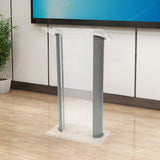 26.8X15X48" Acrylic Podium Metal Corner Accent Church Conference School Lectern 19640