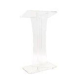 267X15X45" Clear Acrylic Podium Plexiglass Church Pulpit Lectern DebateClassroom 19650