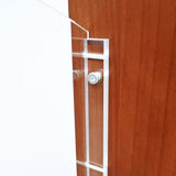 44 Wood Acrylic Podium Lectern Pulpit with Optional Cross, Brown 19657