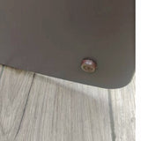 44.3 Tall Podium for Floor, Curved clear Front Acrylic Panel - Dark Grey 19658-GREY-CLEAR