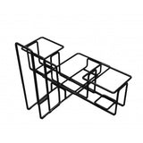 FixtureDisplays Wire Condiment Caddy w/ Menu Holder - Black 19692