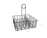 Square Wire Condiment Caddy w/ Sign Clip 19695 BLACK