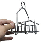 Salt and Pepper Caddy Chrome Plated Condiment Tray Basket 19700