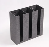 Cup Lid Organizer, 3 Compartments, Tabletop or Wall Mount   Black 19701