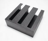 Cup Lid Organizer, 3 Compartments, Tabletop or Wall Mount   Black 19701