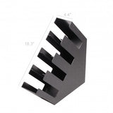 Cup Lid Organizer, 4 Compartments, Tabletop   Black 18.3 x 18.3 x 4.4 19702