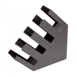 Cup Lid Organizer, 4 Compartments, Tabletop   Black 18.3 x 18.3 x 4.4 19702