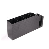 Cup Lid Organizer w/ Section for Straws, 5 Compartments, Tabletop   Black 5.5wide x 11 high x 25 deep