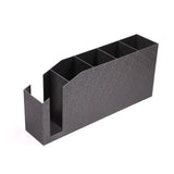 Cup Lid Organizer w/ Section for Straws, 5 Compartments, Tabletop   Black 5.5wide x 11 high x 25 deep