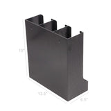 Cup, Lid Condiment Organizer, 6 Compartments, Tabletop or Wall Mount   Black