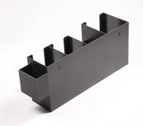 Cup, Lid Condiment Organizer, 6 Compartments, Tabletop or Wall Mount   Black