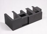 Cup, Lid Condiment Organizer, 6 Compartments, Tabletop or Wall Mount   Black