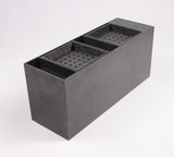 Condiment Organizer w/ (2) Drip Trays, 7 Compartments, Tabletop   Black 19707