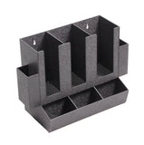 Cup, Lid Condiment Organizer, 8 Compartments   Black 19708