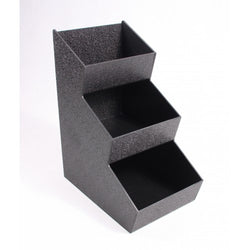 Tiered Condiment Organizer, 3 Compartments   Black 19710