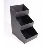 Tiered Condiment Organizer, 3 Compartments   Black 19710