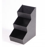 Tiered Condiment Organizer, 3 Compartments   Black 19710