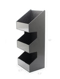 Tiered Condiment Organizer, 3 Compartments   Black 19711