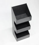 Tiered Condiment Organizer, 3 Compartments   Black 19711