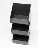 Tiered Condiment Organizer, 3 Compartments   Black 19711