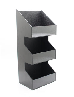 Tiered Condiment Organizer, 3 Compartments   Black 19711