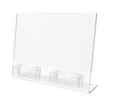 1 PC Gift Card Display with 2 Acrylic Pockets 11 x 8.5 Slide-in Sign Holder 19735-1PK