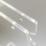 Letter Size Wall Mount Sign Holder Clear Acrylic  8.5X11" w/ Business Card Slot 19738