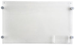 Acrylic Sign Holder for Wall, Business Card Pocket, Silver Standoffs   Clear