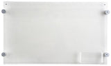 Acrylic Sign Holder for Wall, Business Card Pocket, Silver Standoffs   Clear