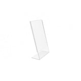 FixtureDisplays® 6PK 4 x 6" Clear Acrylic Sign Holder with Slant Back Design Portrait, Vertical Picture Frame 19780-4X6-6PK