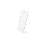 FixtureDisplays® 6PK 4 x 6" Clear Acrylic Sign Holder with Slant Back Design Portrait, Vertical Picture Frame 19780-4X6-6PK