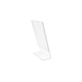 FixtureDisplays® 1PK 4 x 6" Clear Acrylic Sign Holder with Slant Back Design Portrait, Vertical Picture Frame 19780-4X6