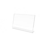 FixtureDisplays® 6PK 6 x 4" Clear Acrylic Sign Holder with Slant Back Design Landscape , Horizontal Picture Frame 19780-6X4-6PK